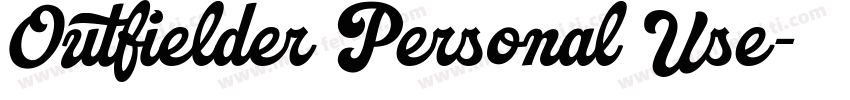 Outfielder Personal Use字体转换